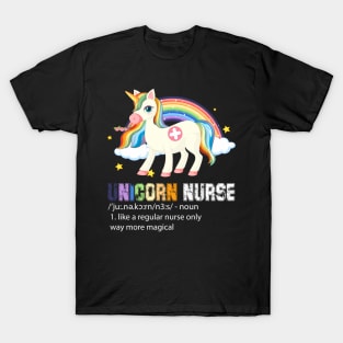 Nursicorn Unicorn Nurse Noun Like A Regular Nurse T-Shirt